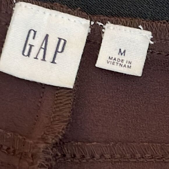 Gap legging Womens Size Medium Ponte side Striped Side Zipper Burgundy pants - Picture 8 of 9